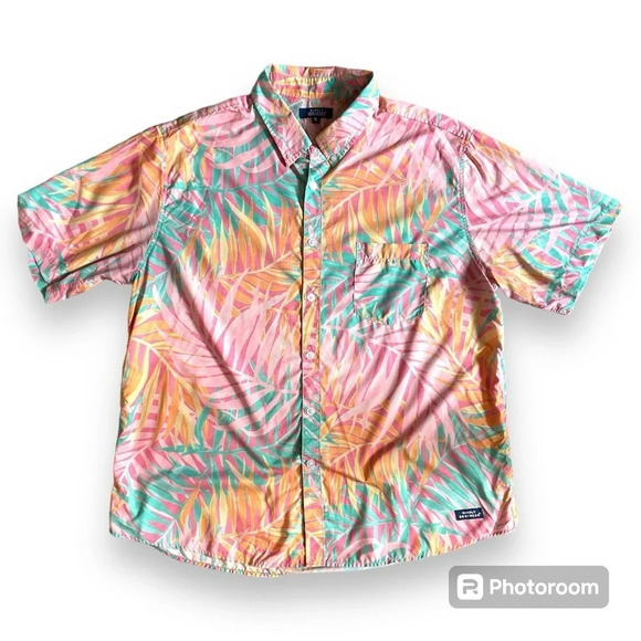 Simply Southern Tropical  Mens Button Down Shirt Size XL - Picture 1 of 7